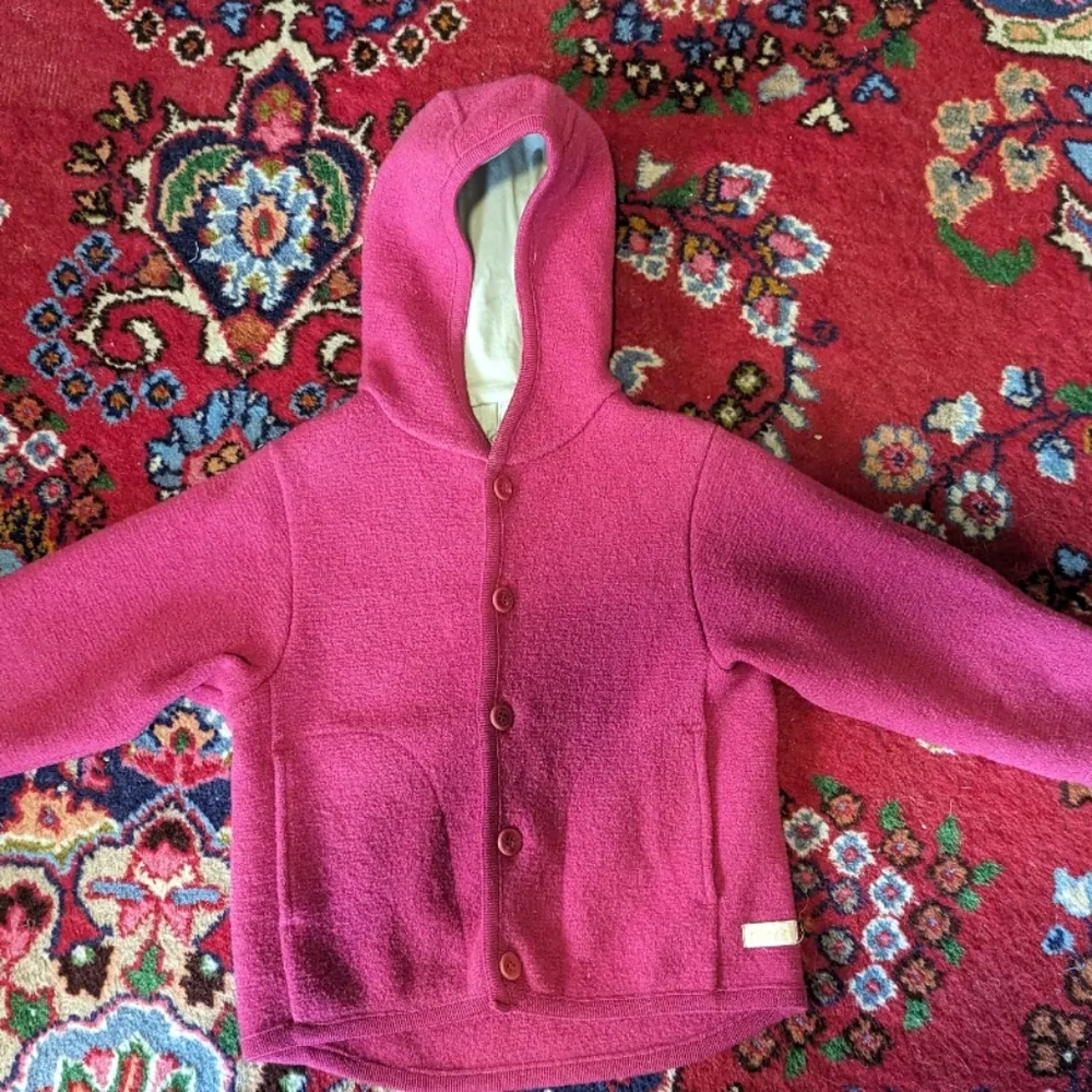 Kids boiled wool jacket